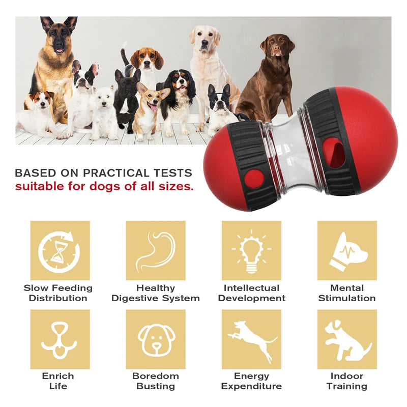 Hurray Interactive Treat Dispensing Dog Toys & Adjustable Slow Feeder Ball